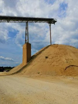 SANDHILL  in borrow bit Stock Photos