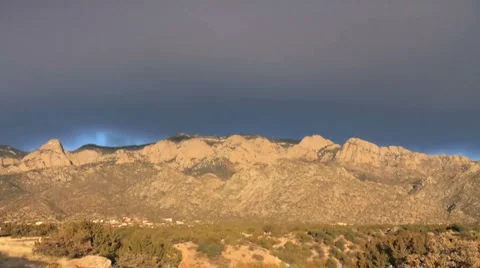 Sandia Mountain Timelapse Stock Footage 1106746