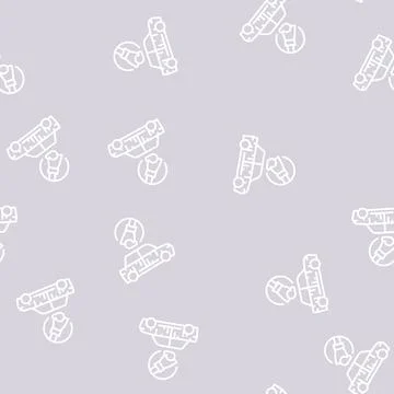 Sanding of car line seamless pattern Stock Illustration