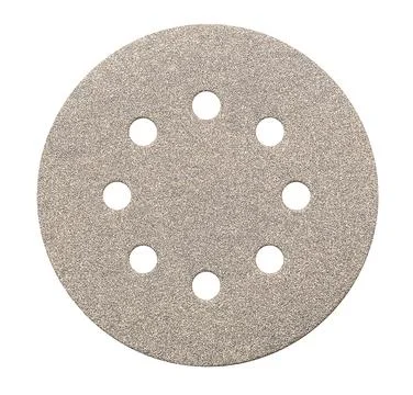 Sanding disk for random orbital sander. Stock Photos