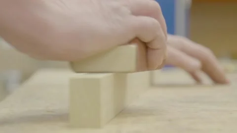 Sanding plank Stock Footage 163413527