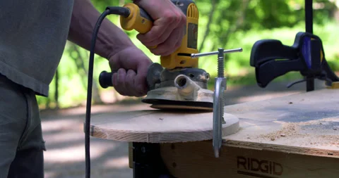 Sanding Slow Motion Video stock 132076033