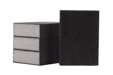 Sanding sponge block isolated Stock Photos