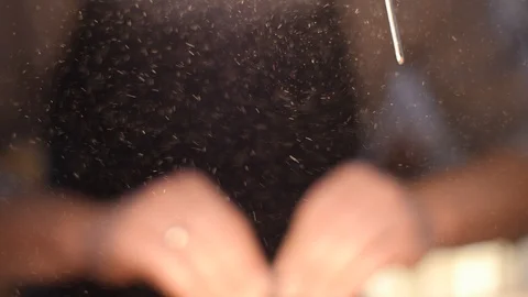 Sanding a Violin / Making a Violin Stock Footage 108116823
