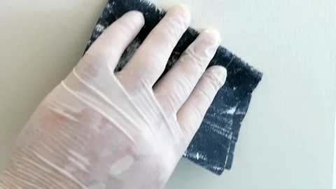 Sanding the wall, sanding the wall, 스톡 동영상 93602724