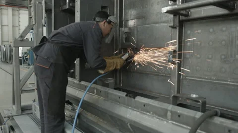 Sanding in warehouse Stock Footage 59559911