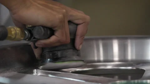 Sanding a Wheel Stock-Footage 31554065