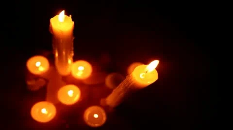 Сandles. 스톡 동영상 12421736