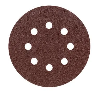 Sandpaper for orbital sander. Stock Photos
