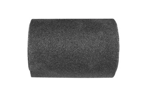 Sandpaper.Roll of sandpaper on white background. Stock Photos