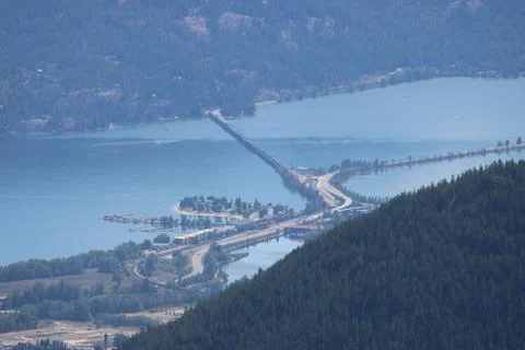 Sandpoint from Schweitzer Mountain Stock Photos