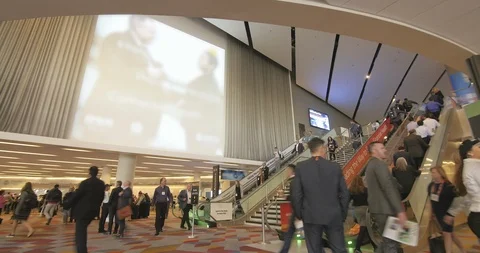 Sands Convention Crowd Stock-Footage 92085133