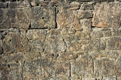 Sandstone block stone wall texture graphic resource Stock Photos