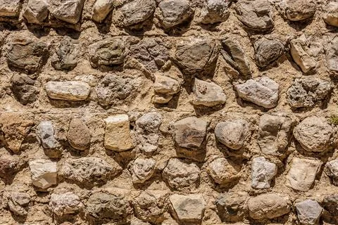 Sandstone Brick wall texture background Stock Photos