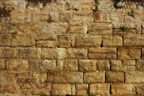 Sandstone Brick wall Texture Stock Photos