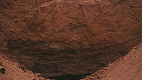 Sandstone cave with a sinkhole 스톡 동영상 210543502
