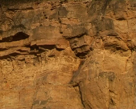 Sandstone cliff Stock Footage 66610
