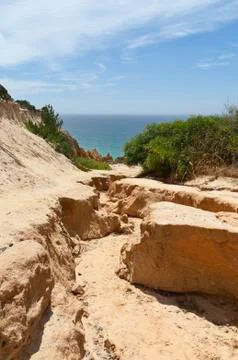Sandstone cliff Stock Photos