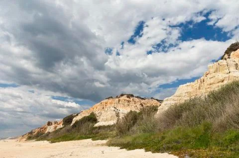 Sandstone cliff Stock Photos