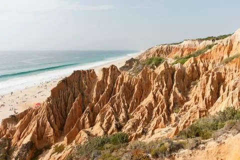 Sandstone cliff Stock Photos
