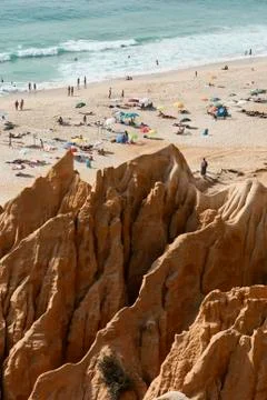 Sandstone cliff Stock Photos