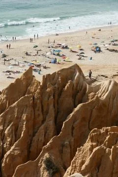 Sandstone cliff Stock Photos