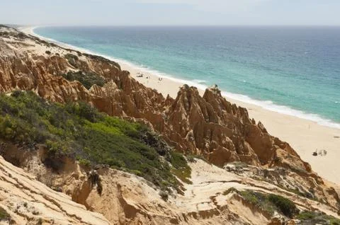 Sandstone cliff Stock Photos
