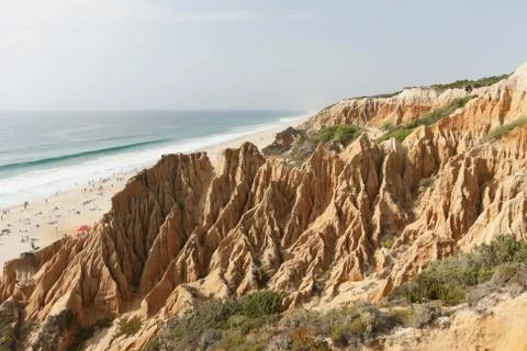 Sandstone cliff Stock Photos