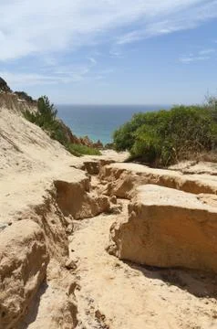 Sandstone cliff Stock Photos