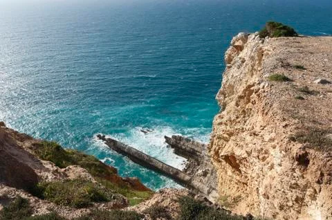 Sandstone cliffs Stock Photos