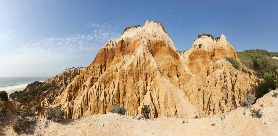 Sandstone cliffs Stock Photos