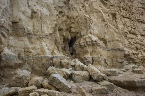 Sandstone cliffs Stock Photos