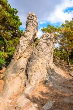 Sandstone in Harz Foto stock