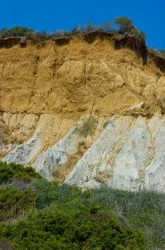 A sandstone hill. Stock Photos