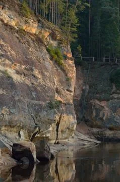 Sandstone outcrops.  Stock Photos