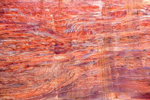 Sandstone pattern, geological texture in Petra Stock Photos