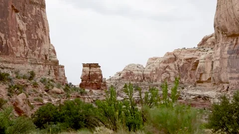 Sandstone Rock Formation in Capitol Reef National Park Utah Stock Footage 340566632