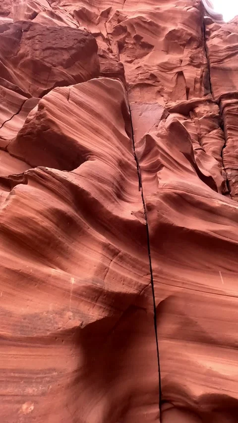 Sandstone Rock Formations Inside Lower Antelope Canyon in Arizona 01.03.2023. Stock Footage 330092147
