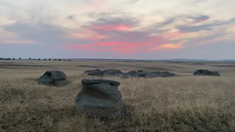 Sandstone Rock Sunset Video stock 285588401