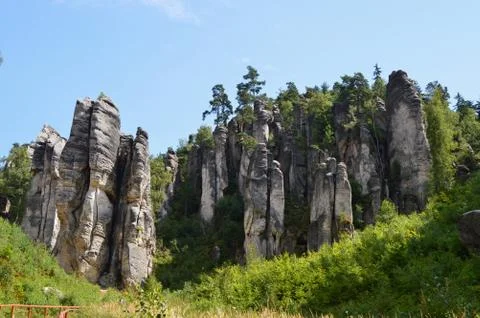 Sandstone rocks Stock Photos