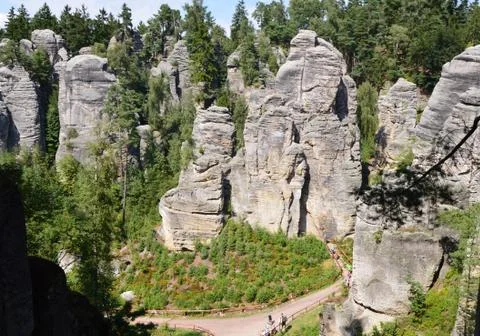 Sandstone rocks Stock Photos