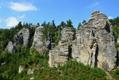 Sandstone rocks Stock Photos