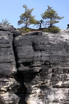 Sandstone rocks Stock Photos