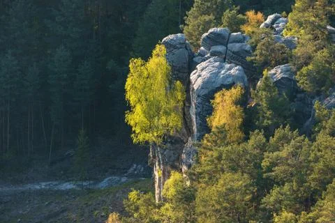 Sandstone rocks Stock Photos