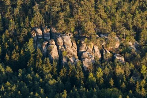 Sandstone rocks Stock Photos