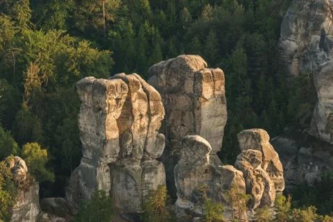 Sandstone rocks Stock Photos