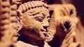 Sandstone sculptures of a Jain temple, India HD Footage