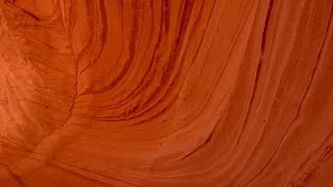 Sandstone striations inside biidi the arch cave in arizona Stock Footage 334853012