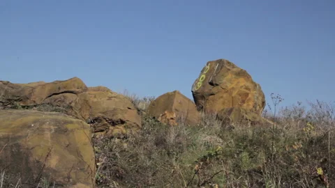 Sandstones in the mountains Video stock 148224461