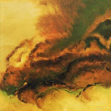 Sandstorm, clouds before the storm, rain, thunder cloudy sky Stock Illustration